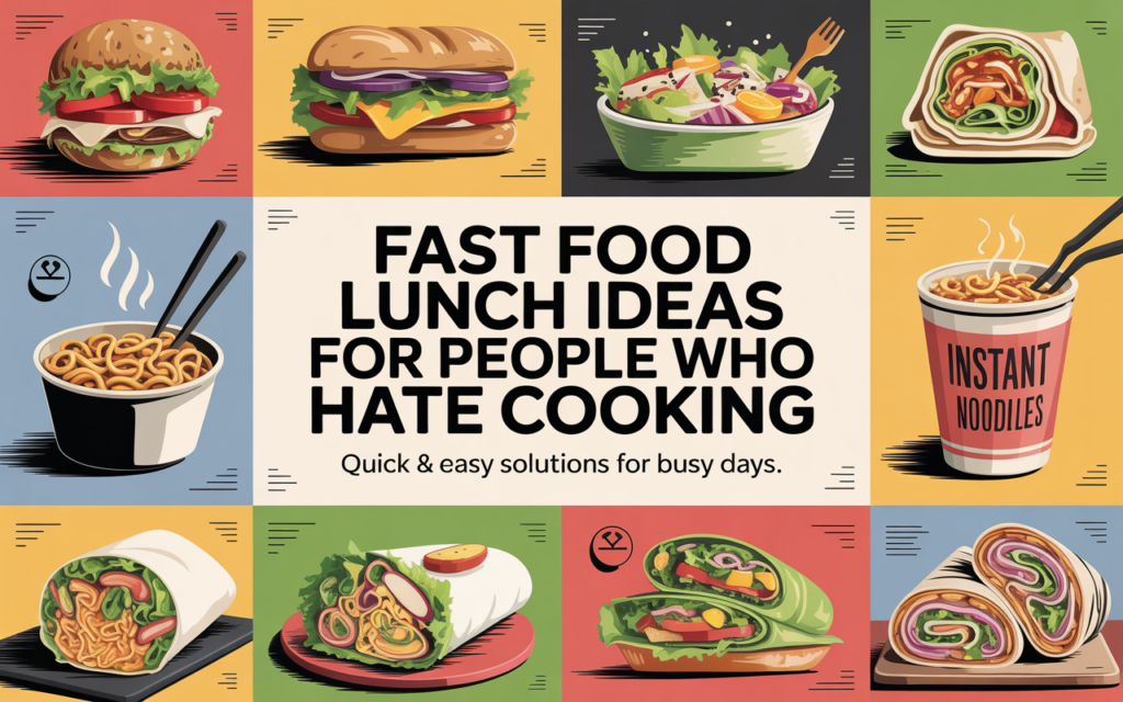 Fast Food Lunch Ideas for People Who Hate Cooking