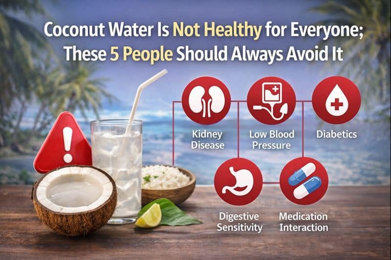 Coconut Water Is Not Healthy for Everyone; These 5 People Should Always Avoid It