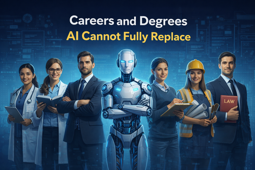 Careers and Degrees AI Cannot Fully Replace
