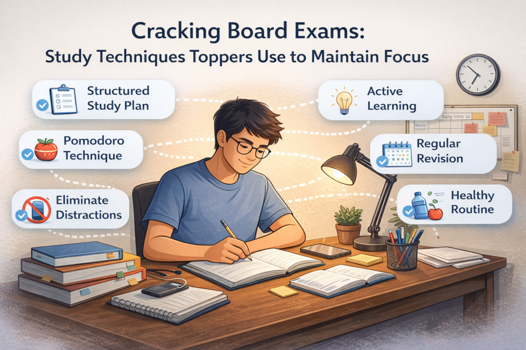 Cracking Board Exams: Study Techniques Toppers Use to Maintain Focus